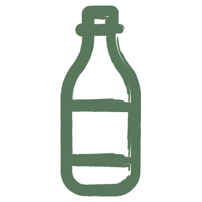 Flasche Wasser für unsere Gäste