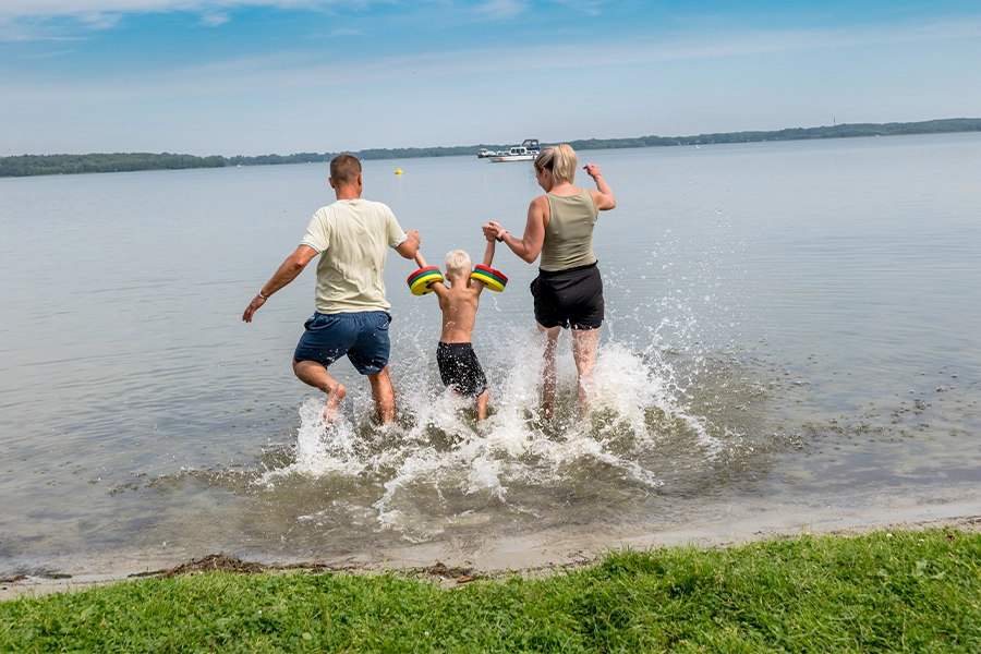 Baden im See für Familien